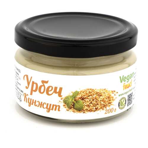 Урбеч Vegan-food из семян белого кунжута 200 г