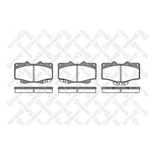 Комплект тормозных дисковых колодок Stellox 326 014-SX