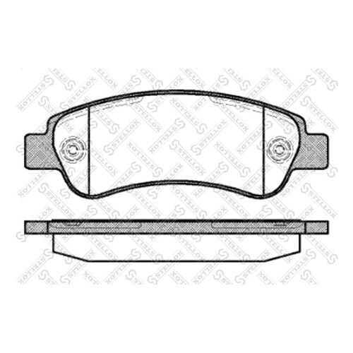 Комплект тормозных дисковых колодок Stellox 001 090B-SX