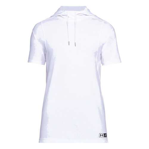 Футболка Under Armour SC30 Charged Cotton Hooded SS, 100 белая, SM