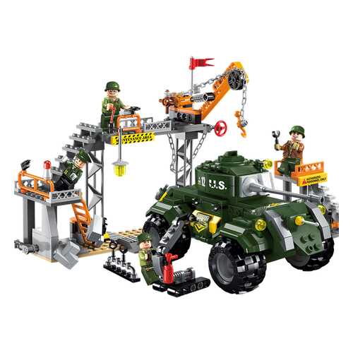 Конструктор пластиковый Brick Военный завод