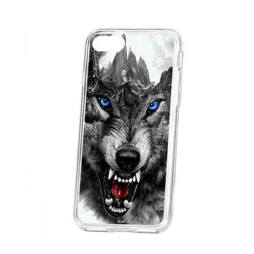 Чехол Apple iPhone 7 Kruche Print Волк