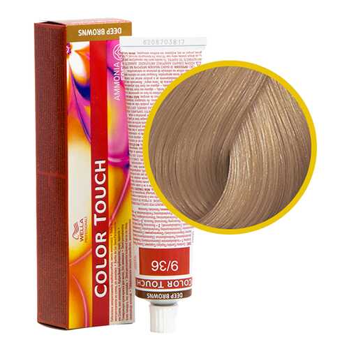 Тонирующая крем-краска Wella Color Touch без аммиака 9/36 Розовое золото 60мл