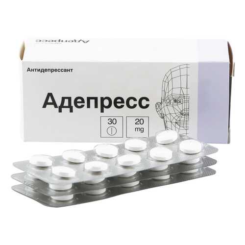 Адепресс таблетки 20 мг 30 шт.