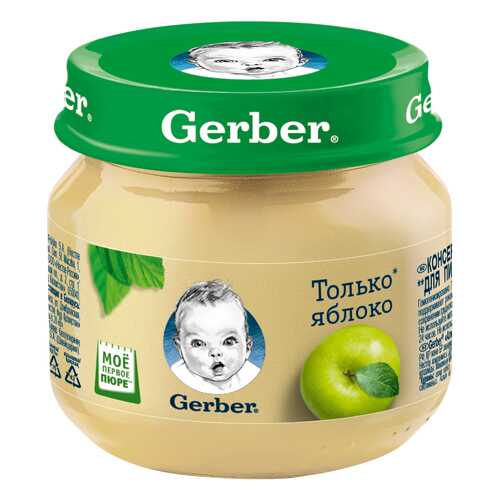 Пюре фруктовое Gerber Яблоко с 4 мес. 80 г
