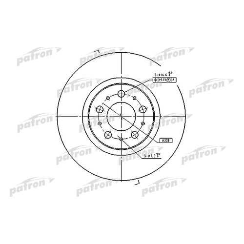 Тормозной диск PATRON PBD4053