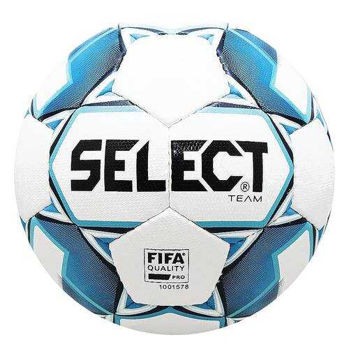 Футбольный мяч Select Team FIFA №5 white/blue