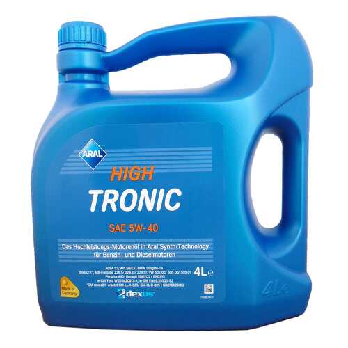 Моторное масло Aral HighTronic 5W-40 4л