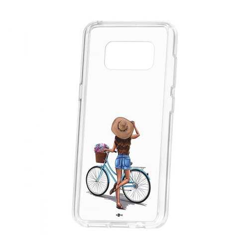 Чехол Kruche Samsung Galaxy S8 Print Велосипедная прогулка