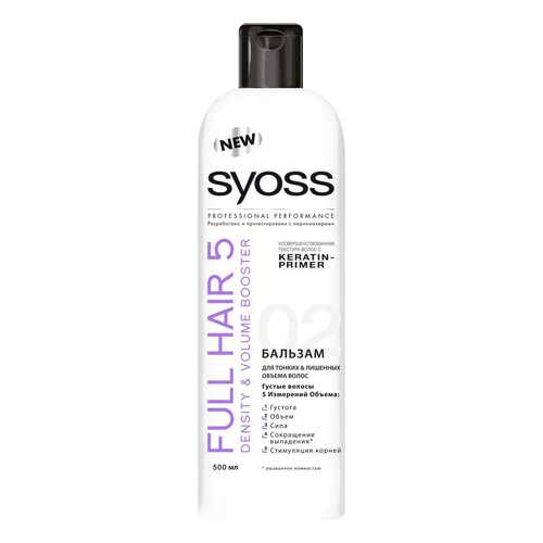Бальзам для волос Syoss FULL HAIR 5 Density & Volume Booster 500 мл