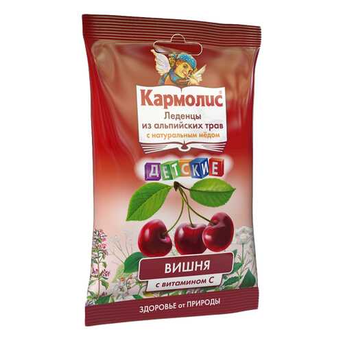 Кармолис леденцы с медом и вит.С для детей Вишня 75 г уп №1