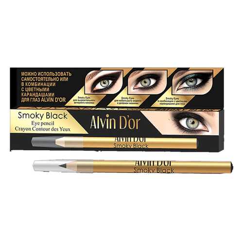 Карандаш для глаз Alvin D`or Smoky Black