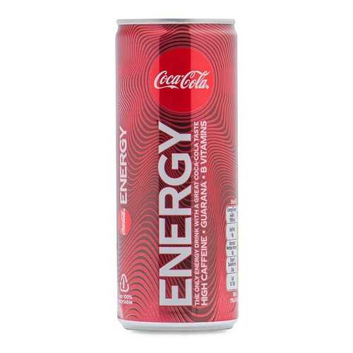 Напиток безалкогольный газированный Coca-Cola Energy 0.25л банка Великобритания