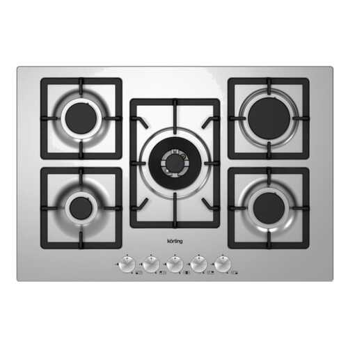 Встраиваемая варочная панель газовая Korting HG 797 CTX Silver