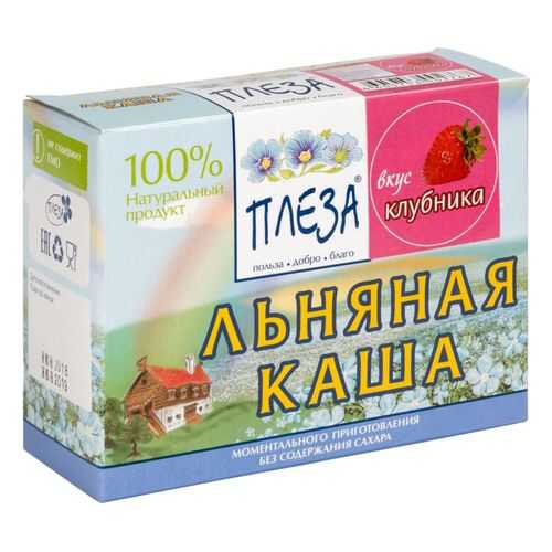 Каша льняная Плеза вкус клубника 200 г
