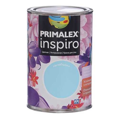 Краска для внутренних работ Primalex Inspiro 1л Незабудка, 420124
