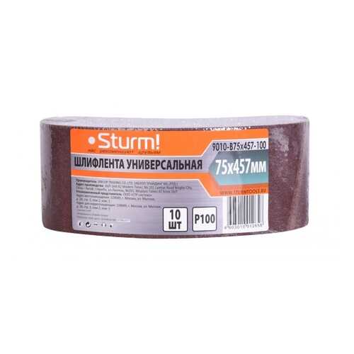 Шлифовальная лента для ленточной шлифмашины и напильника Sturm! 9010-B75x457-100