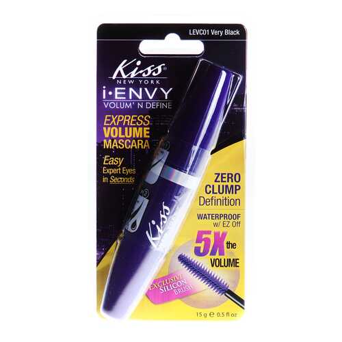 Тушь для ресниц Kiss I Envy Mascara Clamshell Сумасшедшие ресницы 01-540 15 г