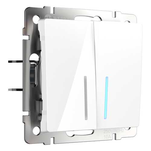 Выключатель Werkel WL01-SW-2G-LED белый