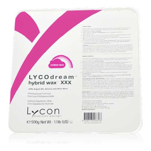 Воск Lycon LYCOdream Hybrid Hot Wax Гибридный Горячий Всех Типов Кожи и Волос, 500г