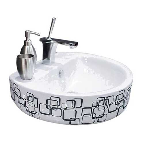 Умывальник Sanita Luxe Бест Люкс Bubbles, белый (SL402801)