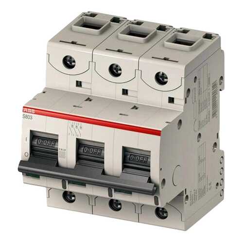 Выключатель автоматический модульный ABB S803C, 3п, C, 125 А, 25 кА
