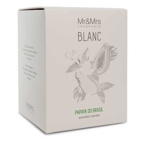 Свеча ароматическая Mr&Mrs Fragrance Blanc аромат №21 Бразильская папайя