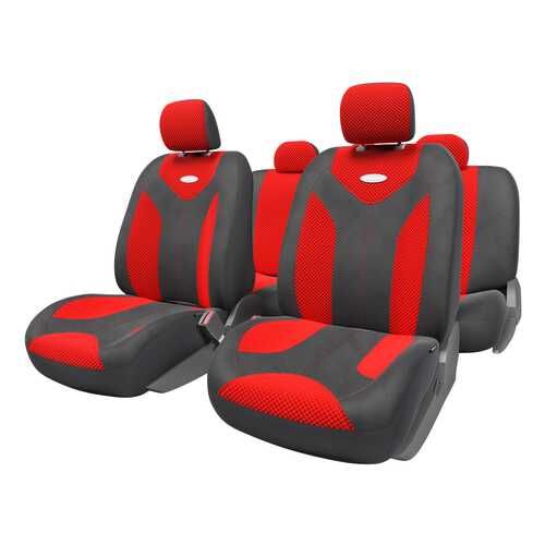 Комплект чехлов на сиденья Autoprofi Matrix MTX-1105 BK/RD (M)