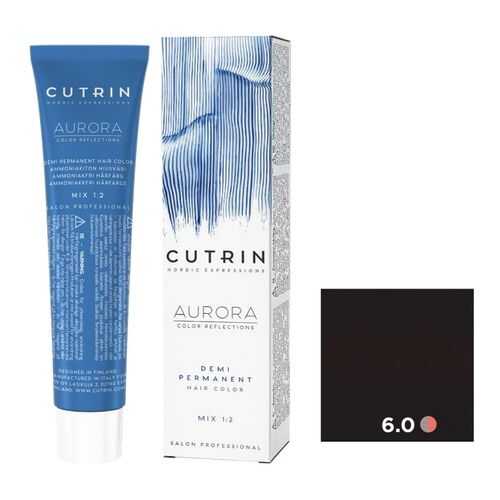 Крем-краситель для волос AURORA DEMI PERMANENT CUTRIN 6.0 темный блондин 60 мл