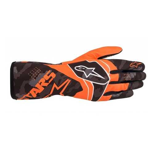 Перчатки для картинга TECH 1 K RACE v2 CAMO оранжевый/чёрный, L Alpinestars 3552220_451_L