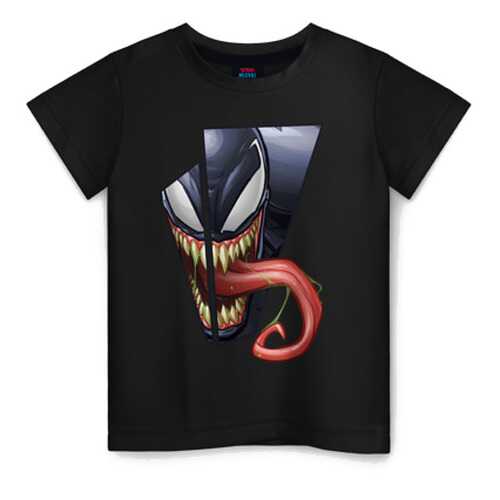 Детская футболка ВсеМайки Venom with tongue sticking out хлопок, р. 104