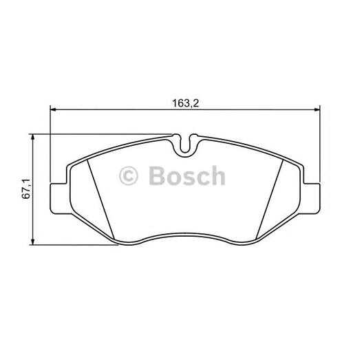 Комплект тормозных колодок Bosch 0986494293