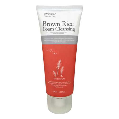 Пенка для умывания 3W Clinic Brown Rice Foam 130 г
