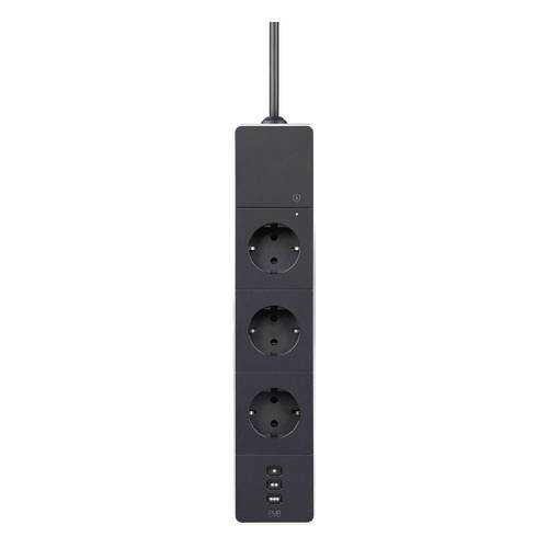 Сетевой фильтр Elgato 10EAZ8301, 3 розетки, 1,9 м, Black