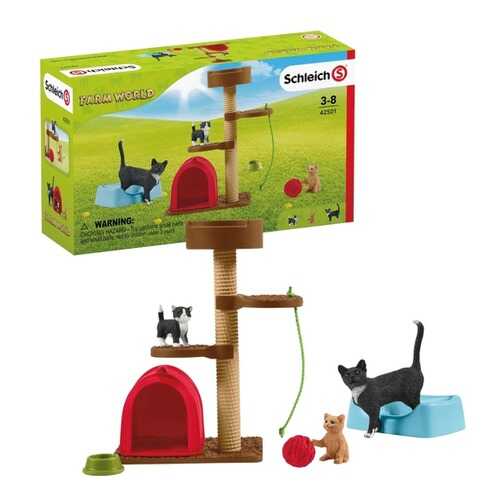 Игровой набор Schleich Игровой комплекс с кошкой и котятами