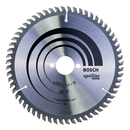 Диск по дереву Bosch STD WO 190x30-60T 2608641188