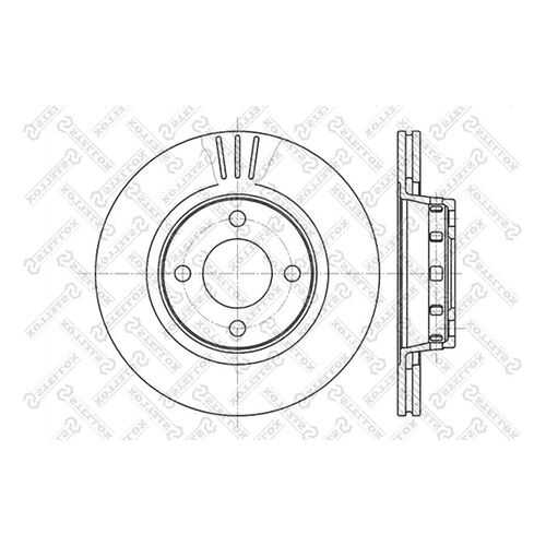 Тормозной диск Stellox 6020-4740V-SX
