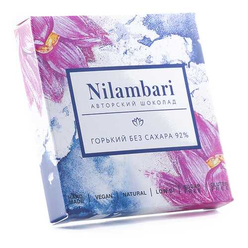 Шоколад горький Nilambari без сахара 92% 65 г