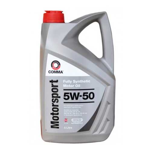 Моторное масло Comma motorsport 5W-50 5л