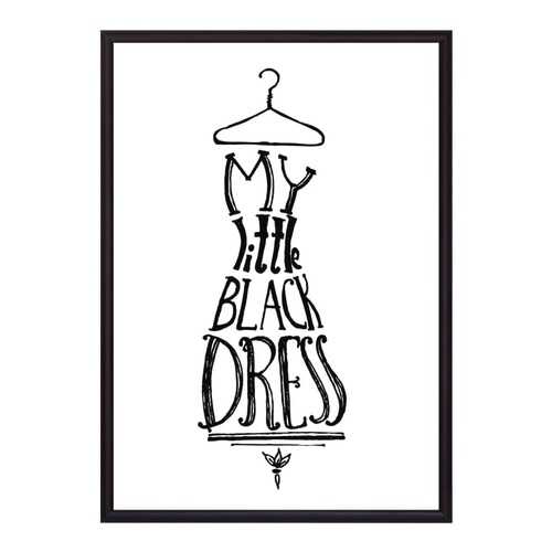 Постер в рамке Little Black Dress 50х70 см