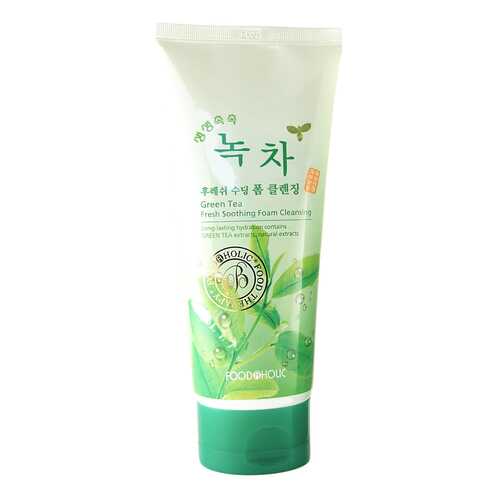 Очищающая пенка FoodaHolic Green Tea Fresh Soothing Foam Cleansing 180 мл