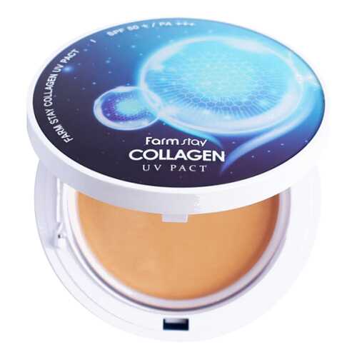 Пудра Farm Stay Collagen UV Pact SPF50 13 Light Beige 2x12 г
