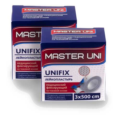 Лейкопластырь MASTER UNI UNFIX 3 х 500 см на тканевой основе 1+1