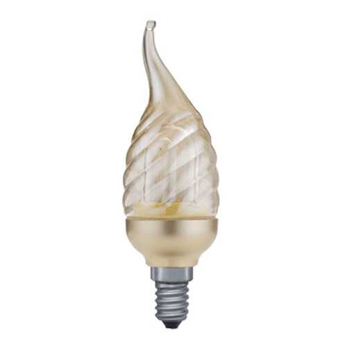 Лампа ESL 230V 7W=40W E14 (D-37mm,H-125mm) золото 88115