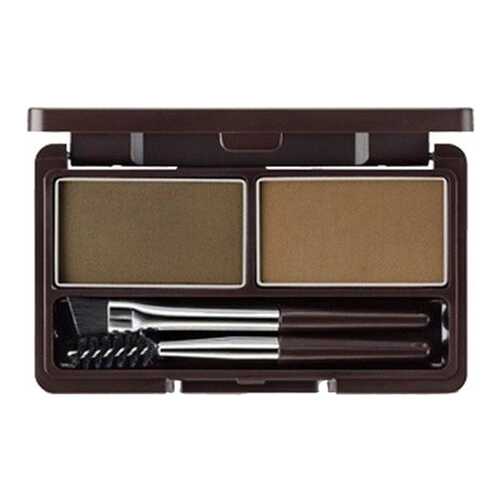 Пудра для бровей The Saem Eco Soul Eyebrow Kit, 02 Серо-коричневая, 2*2,5 г