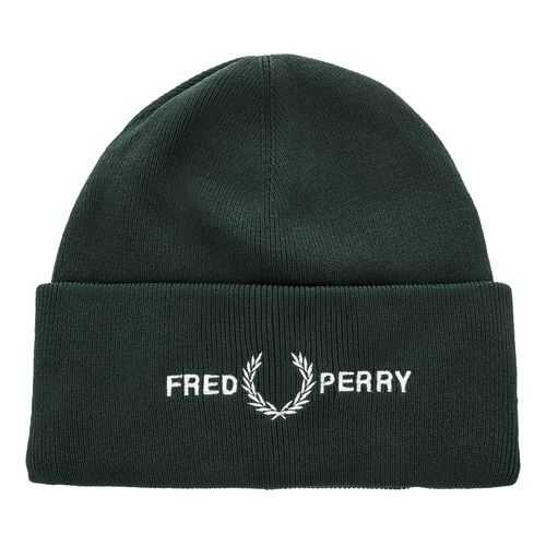 Шапка бини мужская Fred Perry C7141 зеленая