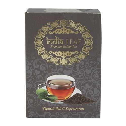 Чай India leaf Чёрный с бергамотом, среднелистовой с добавками, 100 гр