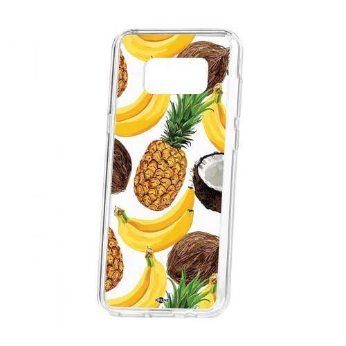 Чехол Kruche Samsung Galaxy S8 Plus Print Тропический микс