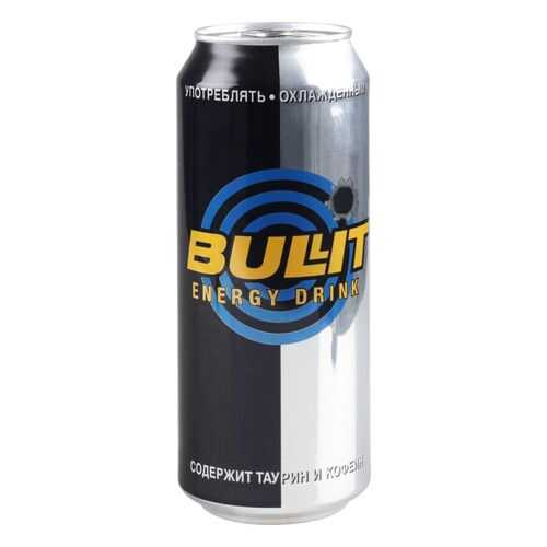 Напиток энергетический Bullit газированный жестяная банка 0.5 л