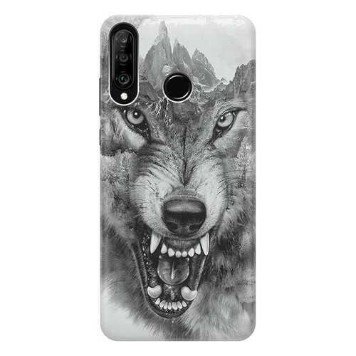 Чехол RE:PA для Huawei P30 Lite с принтом Волк в горах